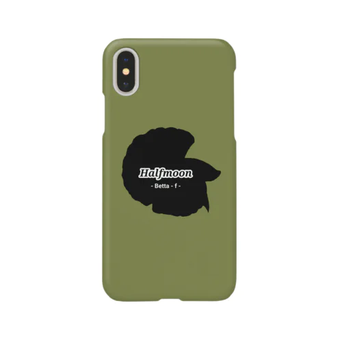 Halfmoon Betta①Black(Mossgreen) Smartphone Case