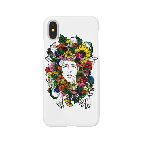 花に囲まれた人 Smartphone Case