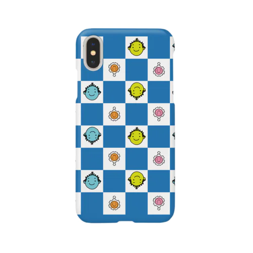 からくり青パターン Smartphone Case