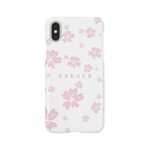 ふわふわ桜のiPhoneケース スマホケース