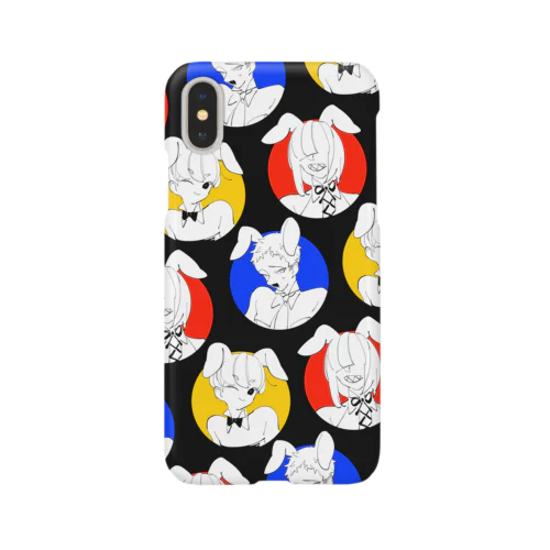 丸バニー黒 Smartphone Case