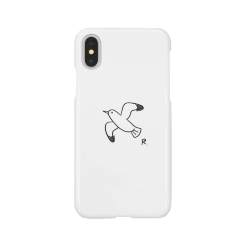 かもめ(Black) Smartphone Case