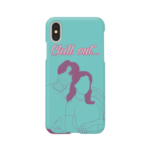 Chill out...スマホケース green×purple ver. スマホケース