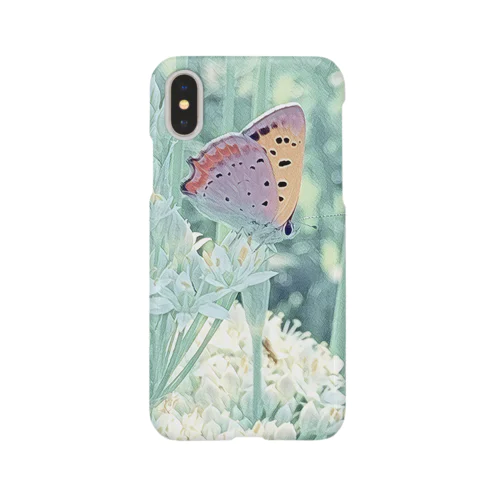 ベニシジミとニラの花 Smartphone Case