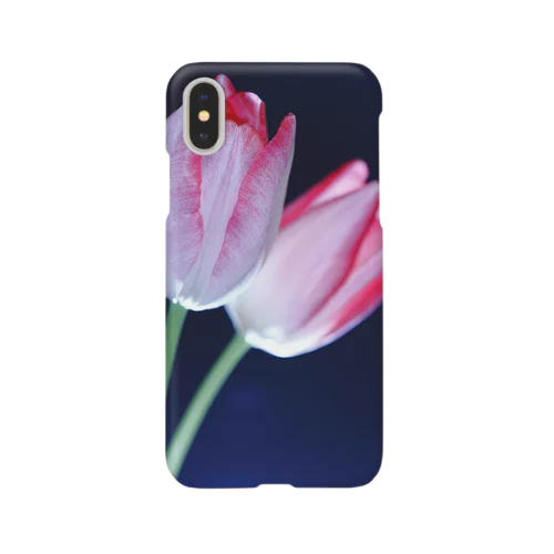 iPhone XS/X Smartphone Case Flower Design スマホケース