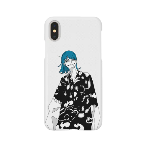 ヴェロキラプトル(モノクロ)/恐竜シリーズ Smartphone Case