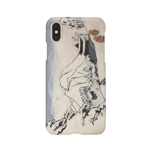 仏教と神道と雪の中の２つの道：Art of Buddhism and Shintoism and Two Paths in the snow Smartphone Case