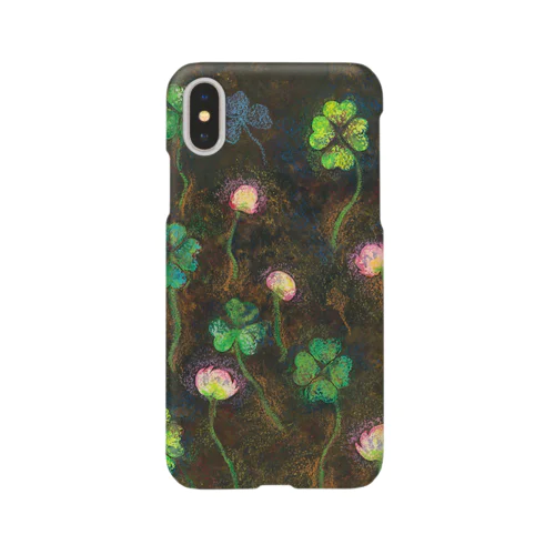 ピンクの花のクローバー🍀 Smartphone Case