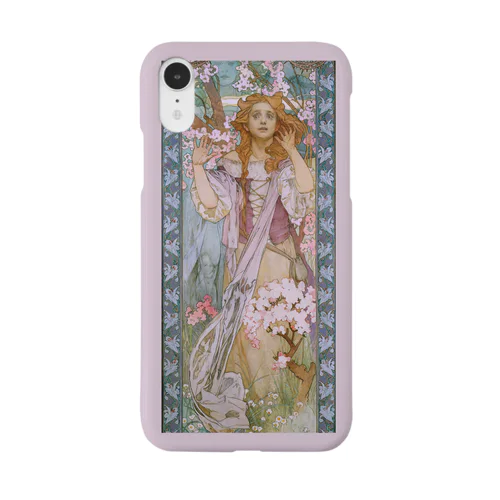 014-008　アルフォンス・ミュシャ　『Jeanne d'Arc』　スマホケース　表側面印刷　iPhone XR/XSMax/8Plus/7Plus/6sPlus/6Plus専用デザイン　SC7 Smartphone Case