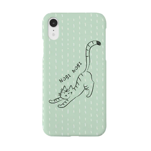 のびのび猫（グリーン） Smartphone Case