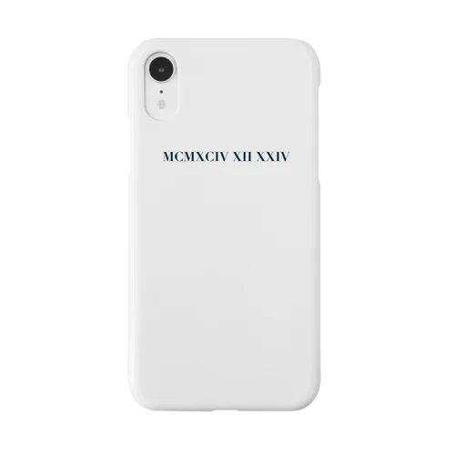 MCMXCIV XII XXIV/ white ver スマホケース