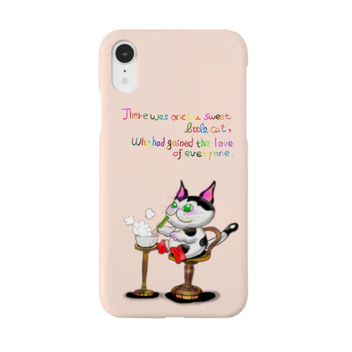 ケーキ作りを楽しむ猫さん Smartphone Case