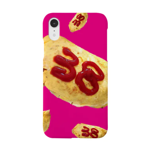 38手作りオムライス iPhoneケース(ピンク) Smartphone Case