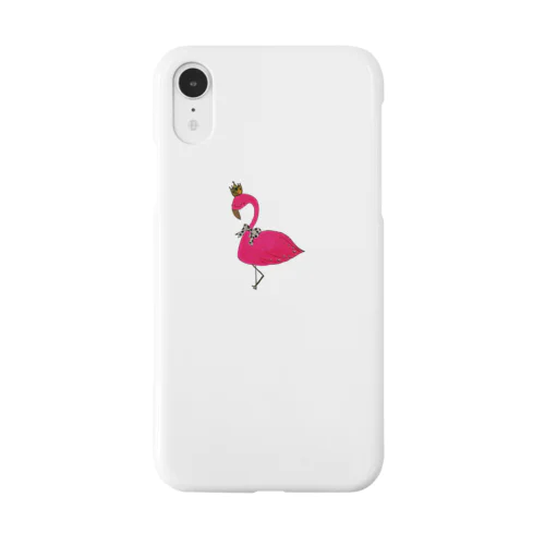 flamingo pink 👑王冠 スマホケース