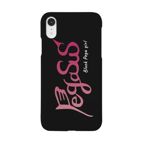 Black Pega Girlスマホケース(ペガサス) Smartphone Case