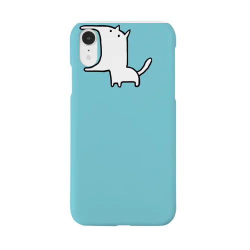 カメラ食べたいどうぶつ 水色(iPhone XR推奨) Smartphone Case