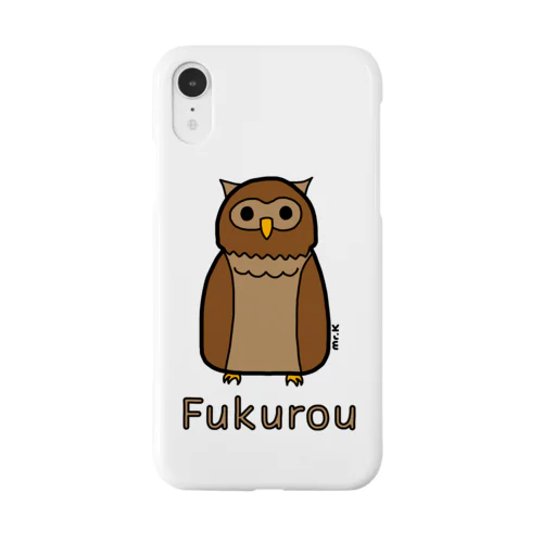 Fukurou (フクロウ) 色デザイン Smartphone Case
