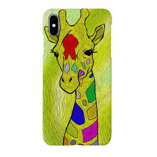 Giraffe Painting スマホケース