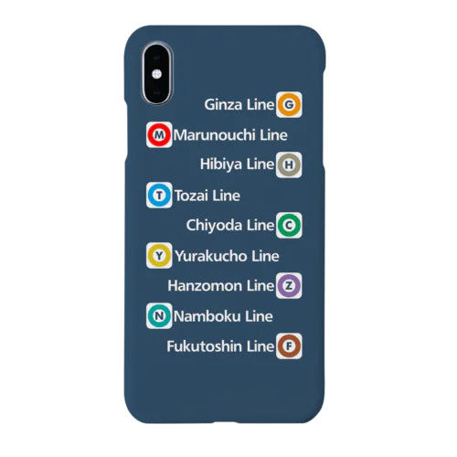 鉄道 iPhoneケース（東メト全線） スマホケース