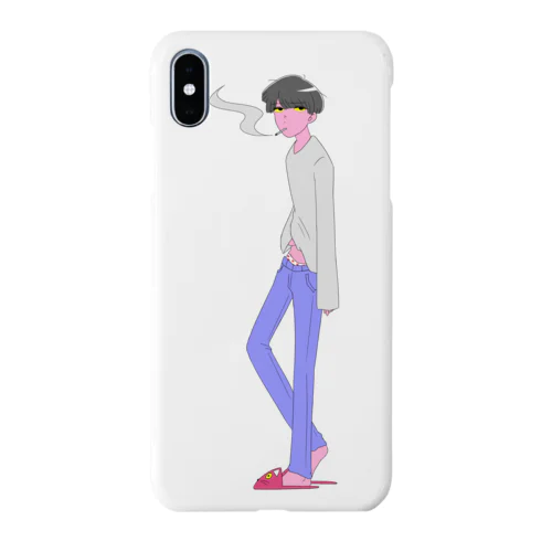 寝起きのタバコ男子 Smartphone Case