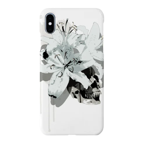 Lily Skull [White] Smartphone Case