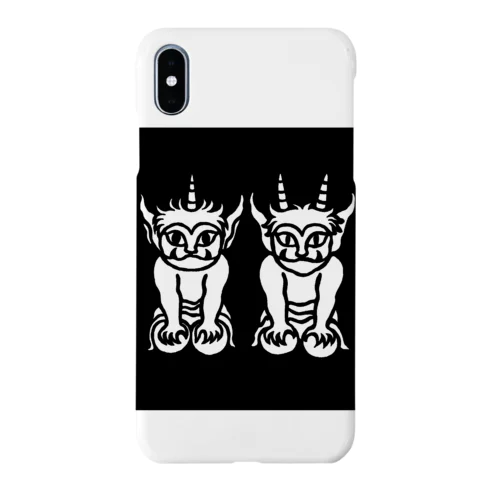 ふたりの子鬼（四角） Smartphone Case