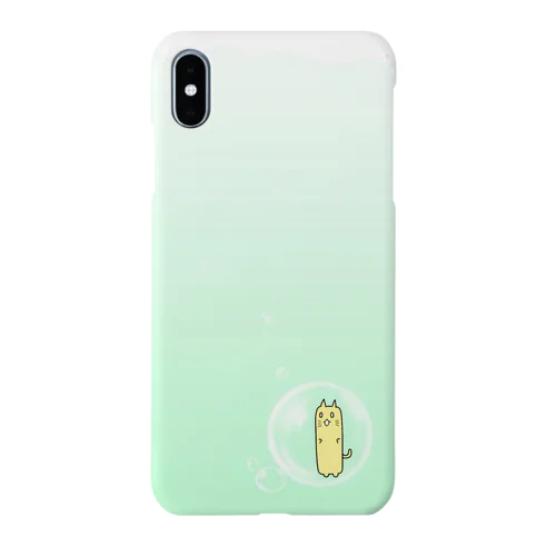 縦長にゃんこ(泡) Smartphone Case