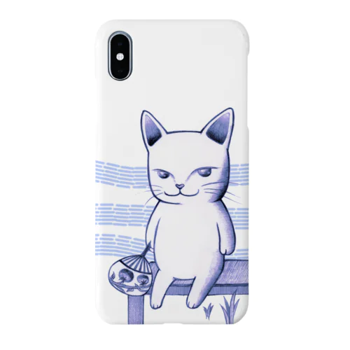 さびしい目をした猫　【夏】 Smartphone Case