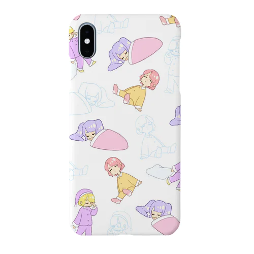 おねんね/総柄 Smartphone Case