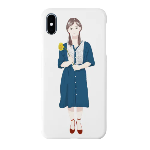 ガーベラ×ワンピースの女の子 Smartphone Case