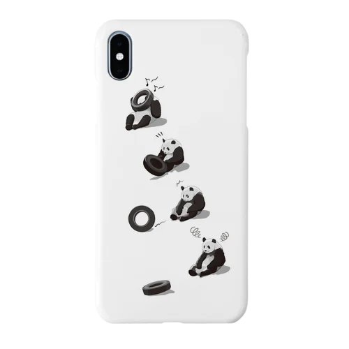 タイヤ大好きパンダ（white） Smartphone Case