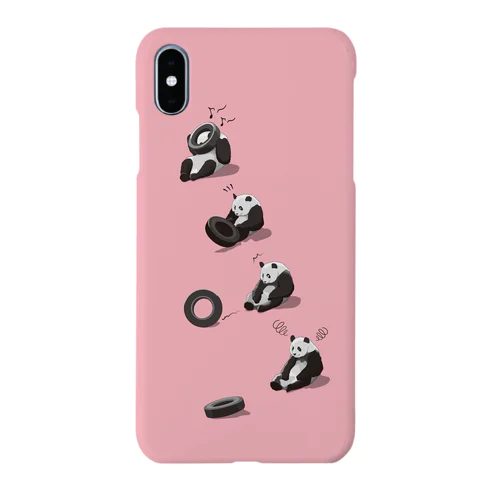 タイヤ大好きパンダ（pink） Smartphone Case