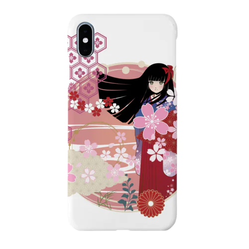 ジャパニーズ着物ガール【まつ】 Smartphone Case