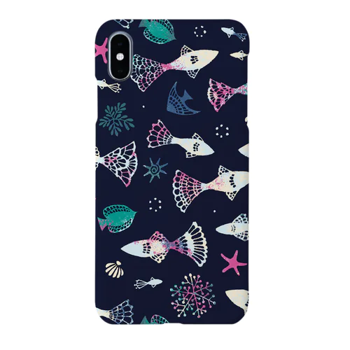 Lacy Fish／ネイビー Smartphone Case