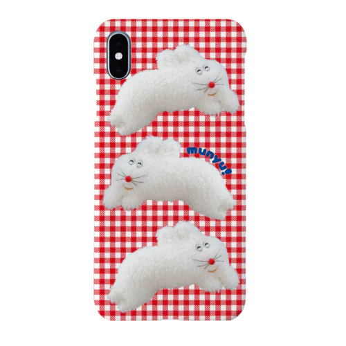 行き交いぴょ〜んちゃん(ギンガム) Smartphone Case