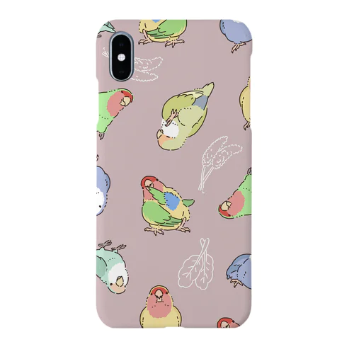 いろいろインコ スマホケース