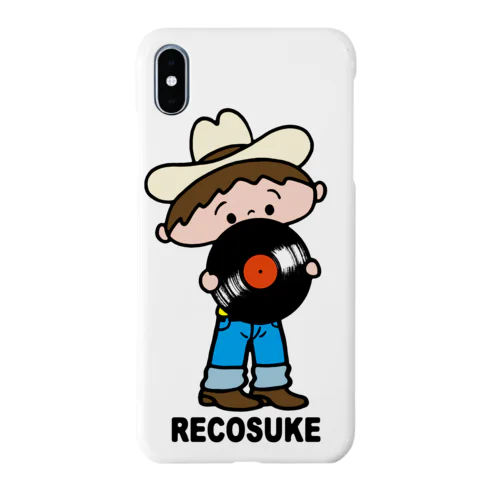 レコードを持つレコスケくん Smartphone Case