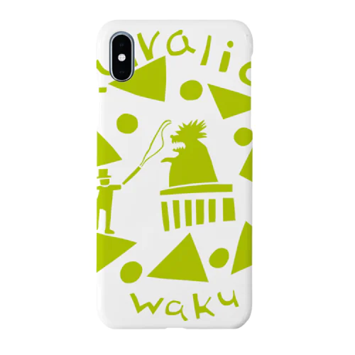 WAKUWAKUサーカス/グリーン Smartphone Case