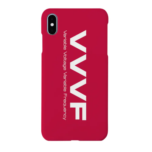 鉄道 VVVF iPhoneケース(赤翼) Smartphone Case