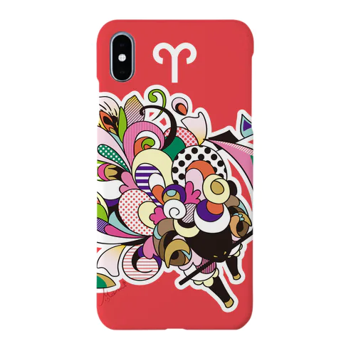 星座／Aries（おひつじ座）スマホケース Smartphone Case