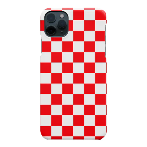 checker flag (Red) Smartphone Case