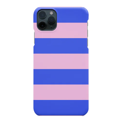 Border Stripe (Blue × Pink) スマホケース