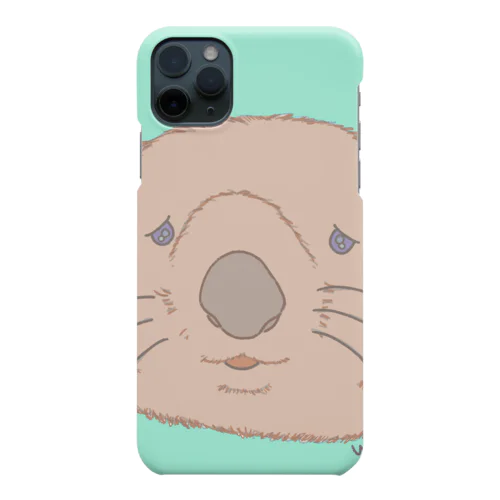 ✰WOMBAT✰ 　さびしげウォンバット　white ver. Smartphone Case