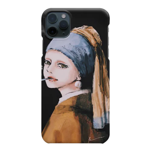 真珠の耳飾りの少女#smoker Smartphone Case