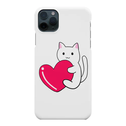 ハートにつかまる猫 Smartphone Case