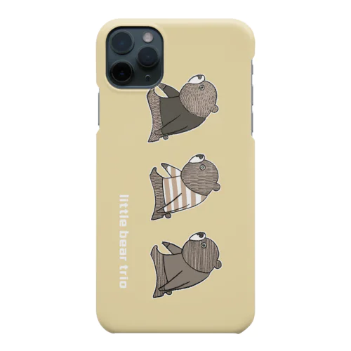 黄色/横柄　子熊のトリオ Smartphone Case