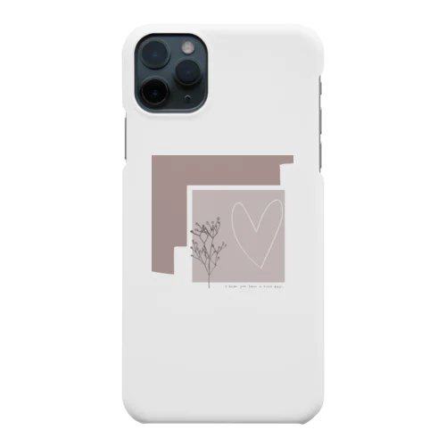 かすみ草 heart Smartphone Case