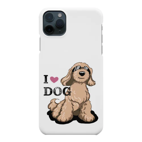 I LOVE DOG茶色のイケワン Smartphone Case