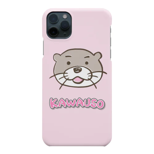 おっくん 『ふぇいす』 ピンク ゆるカワウソさん コツメカワウソ Smartphone Case