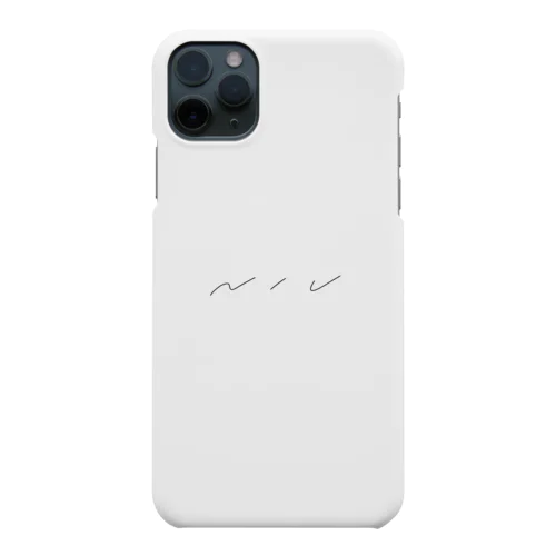 niu ロゴ　（大文字アルファベットver） iPhone Smartphone Case